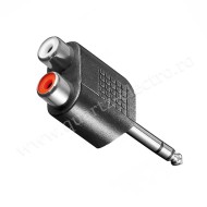 ADAPTOR JACK 6,3 TATA -  2 RCA MAMA