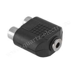 ADAPTOR JACK 3.5 MAMA - 2 RCA MAMA ADAPTOR JACK 3.5 MAMA - 2 RCA MAMA