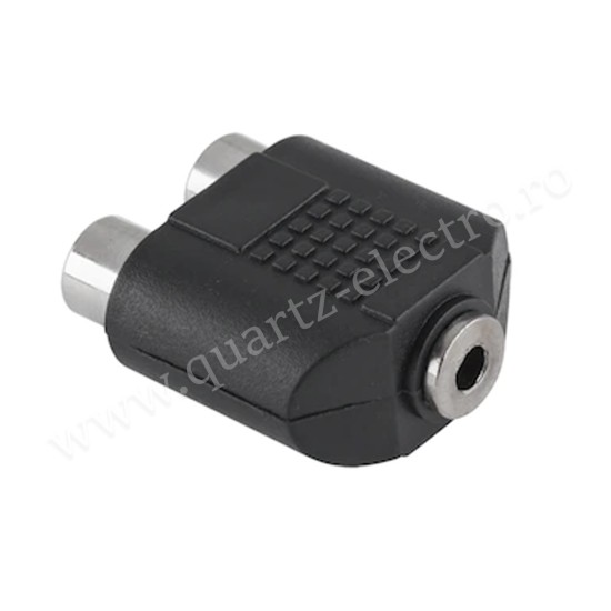 ADAPTOR JACK 3.5 MAMA - 2 RCA MAMA ADAPTOR JACK 3.5 MAMA - 2 RCA MAMA