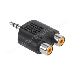 ADAPTOR JACK 3,5 TATA ST – 2 X RCA MAMA ADAPTOR JACK 3,5 TATA ST – 2 X RCA MAMA