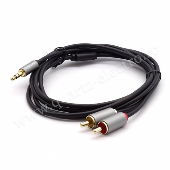 CABLU JACK 3.5 - 2RCA 3M BASIC K&M CABLU JACK 3.5 - 2RCA 3M BASIC K&M