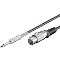 CABLU JACK 6.35MM MONO TATA - 3 PINI XLR MAMA 5M CABLU JACK 6.35MM MONO TATA - 3 PINI XLR MAMA 5M