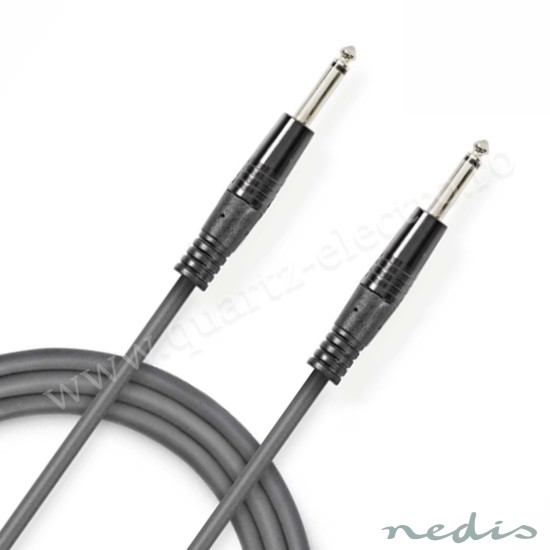 CABLU JACK 6.35MM MONO TATA - JACK 6.35MM MONO TATA 1.5M NEDIS CABLU JACK 6.35MM MONO TATA - JACK 6.35MM MONO TATA 1.5M NEDIS