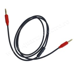 CABLU AUDIO STEREO CU MICROFON 1M