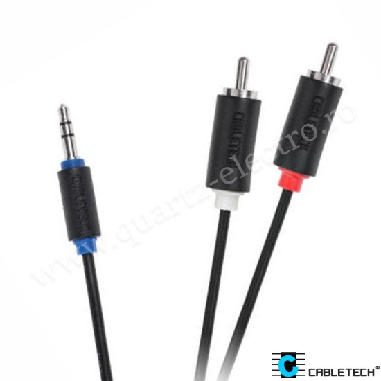 CABLU JACK 3.5 - 2RCA CABLETECH STANDARD 1.8M CABLU JACK 3.5 - 2RCA CABLETECH STANDARD 1.8M