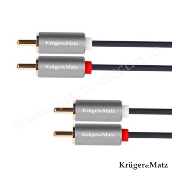 CABLU 2RCA - 2RCA TATA 3M BASIC K&M CABLU 2RCA - 2RCA TATA 3M BASIC K&M