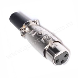 MUFA CANON XLR MAMA CU SURUB PE FIR MUFA CANON XLR MAMA CU SURUB PE FIR