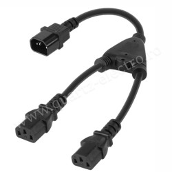 CABLU SPLITTER ALIMENTARE CALCULATOR C14 - 2XC13 0.5M CABLU SPLITTER ALIMENTARE CALCULATOR C14 - 2XC13 0.5M