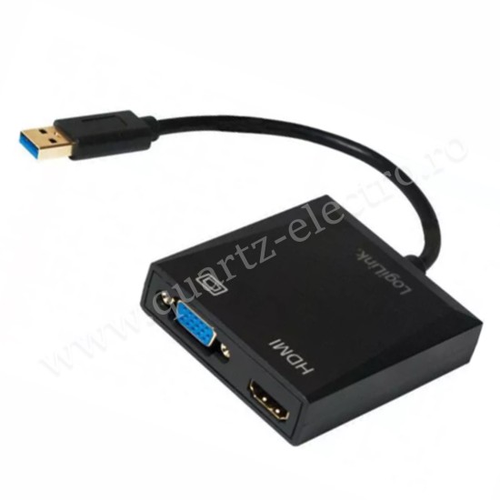 ADAPTOR USB 3.0 - VGA / HDMI LOGILINK ADAPTOR USB 3.0 - VGA / HDMI LOGILINK