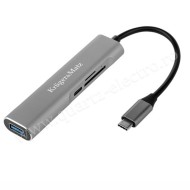HUB USB TIP C HDMI/USB3.0/SD/MICROSD/TIP C K&M