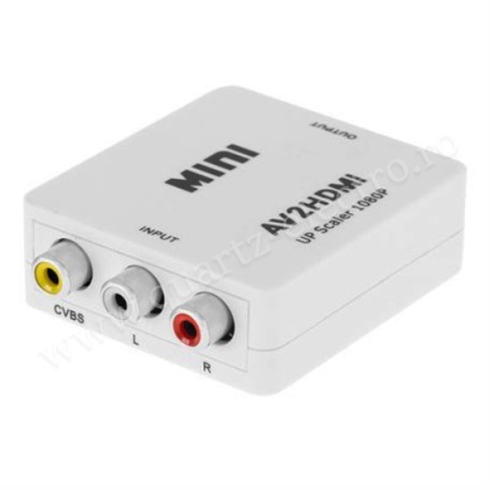 CONVERTOR RCA CVBS + AUDIO - HDMI MAMA CONVERTOR RCA CVBS + AUDIO - HDMI MAMA
