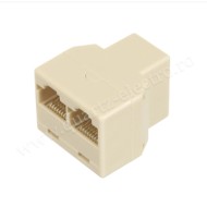 ADAPTOR SPLITER RETEA RJ45 MAMA - 2XRJ45 MAMA
