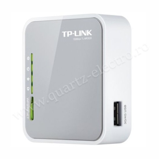 ROUTER WIRELESS 3G 150Mbps PORTABIL TL-MR3020 TP-LINK ROUTER WIRELESS 3G 150Mbps PORTABIL TL-MR3020 TP-LINK