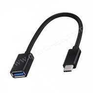 CABLU OTG USB A MAMA - USB TATA TIP C 20CM