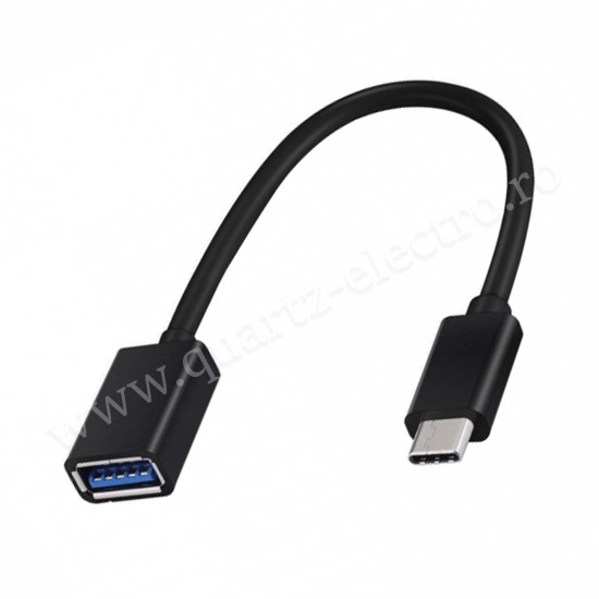 CABLU OTG USB A MAMA - USB TATA TIP C 20CM CABLU OTG USB A MAMA - USB TATA TIP C 20CM