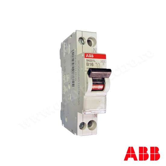 Intrerupator automat curba B 1P+N 16A 4.5kA ABB