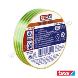 Bandă izolatoare PVC moale galben-verde Tesa Bandă izolatoare PVC moale galben-verde Tesa