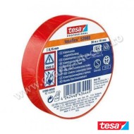 Bandă izolatoare PVC moale rosie Tesa