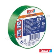 Bandă izolatoare PVC moale verde Tesa