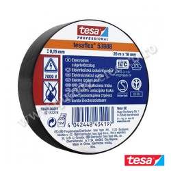 Bandă izolatoare PVC moale neagra Tesa Bandă izolatoare PVC moale neagra Tesa