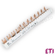 Busbar 3P 10mmp 63A furca + stift ETI