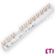 Busbar 1P 10mmp 63A furca IZ10/L1L2L3_L1L2L3 ETI