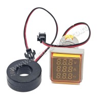 Volt / Ampermetru / Hz LED 50~500V AC 0-100A Galben