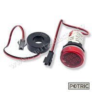 Volt / Ampermetru 50~500V AC 0-100A Rosu