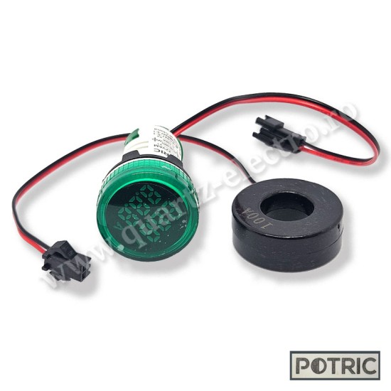 Volt / Ampermetru 50~500V AC 0-100A Verde