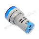 Indicator Digital Voltmetru, 250V/AC, 12-500V, Protectie IP65, Albastru Indicator Digital Voltmetru, 250V/AC, 12-500V, Protectie IP65, Albastru