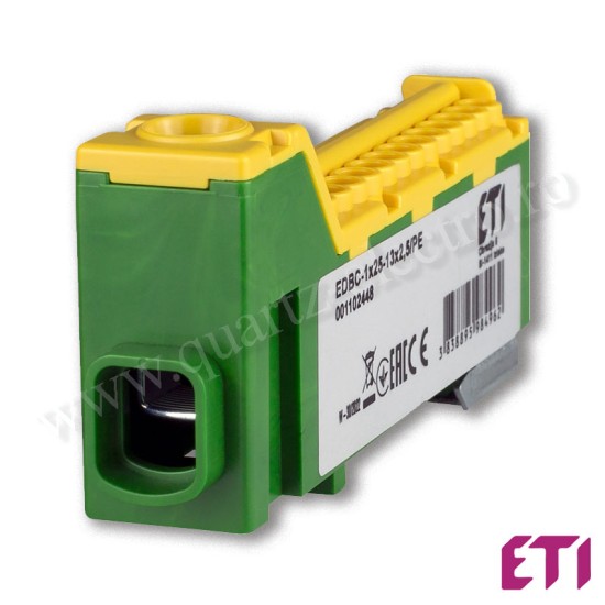 Bloc de distributie EDBC-1x25-13x2,5/PE ETI Bloc de distributie EDBC-1x25-13x2,5/PE ETI