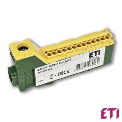 Bloc de distributie EDBC-1x25-13x2,5/PE ETI