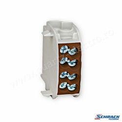 Clemă derivaţie 25mm² 1P maro SCHRACK Clemă derivaţie 25mm² 1P maro SCHRACK