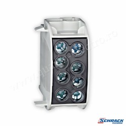 Clemă derivaţie 35mmP 1p negru SCHRACK Clemă derivaţie 35mmP 1p negru SCHRACK