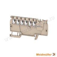 Terminale modulare de distribuție PUSH IN 1,5 mm² 500 V 17,5 A bej închis AAP11 1.5 LI BL Weidmuller