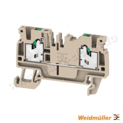 Bloc terminal de trecere SNAP IN bej închis 2,5 mm² 24 A 800 V Weidmuller Bloc terminal de trecere SNAP IN bej închis 2,5 mm² 24 A 800 V Weidmuller