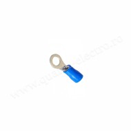 Papuc Electric Izolat Albastru Tip Inel Ø4MM Cablu 2.5mm 100b/Punga
