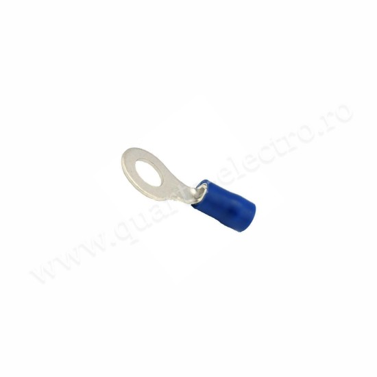Papuc Electric Izolat Albastru Tip Inel Ø5MM Cablu 2.5mm 100b/Punga