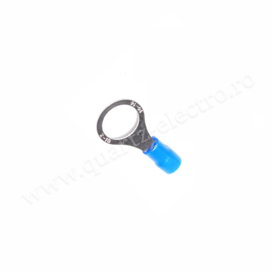 Papuc Electric Izolat Albastru Tip Inel Ø6MM Cablu 2.5mm 100b/Punga
