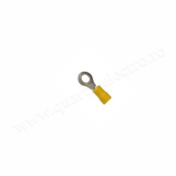 Papuc Electric Izolat Galben Tip Inel Ø4MM Cablu 6mm 100b/Punga Papuc Electric Izolat Galben Tip Inel Ø4MM Cablu 6mm 100b/Punga
