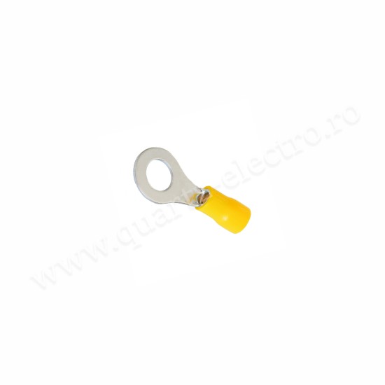 Papuc Electric Izolat Galben Tip Inel Ø6MM Cablu 6mm 100b/Punga Papuc Electric Izolat Galben Tip Inel Ø6MM Cablu 6mm 100b/Punga