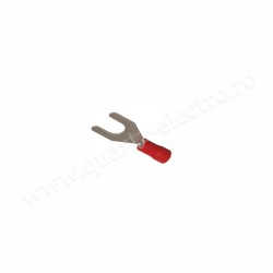 Papuc Electric Izolat Rosu Tip Furca Ø5MM Cablu 1.5mm 100b/Punga Papuc Electric Izolat Rosu Tip Furca Ø5MM Cablu 1.5mm 100b/Punga