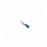 Papuc Electric Izolat Albastru Tip Furca Ø4MM Cablu 2.5mm 100b/Punga