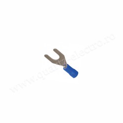 Papuc Electric Izolat Albastru Tip Furca Ø6MM Cablu 2.5mm 100b/Punga Papuc Electric Izolat Albastru Tip Furca Ø6MM Cablu 2.5mm 100b/Punga