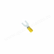 Papuc Electric Izolat Galben Tip Furca Ø4MM Cablu 6mm 100b/Punga