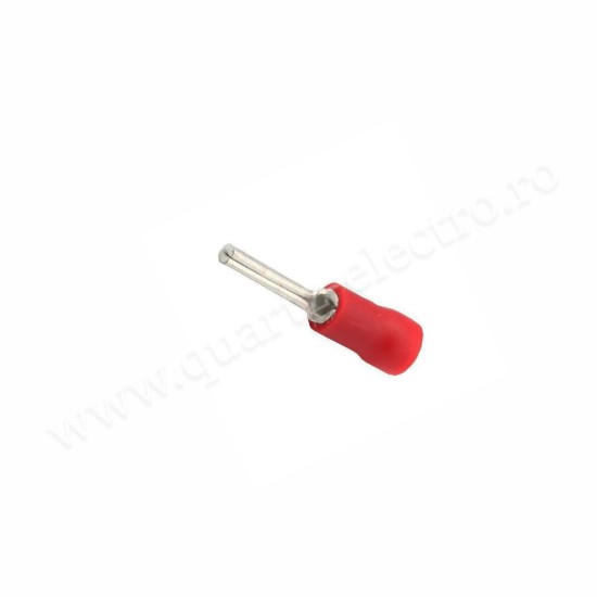 Papuc Electric Izolat Rosu Tip Pin Infasurat Cablu 1.5mm 100b/Punga Papuc Electric Izolat Rosu Tip Pin Infasurat Cablu 1.5mm 100b/Punga