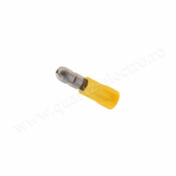 Papuc Electric Izolat Galben Tip Sferic Tata Cablu 6mm 100b/Punga Papuc Electric Izolat Galben Tip Sferic Tata Cablu 6mm 100b/Punga