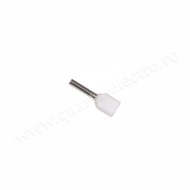 Pin Terminal Izolat Dublu Alb Cablu 2x0.5mm 100b/Punga