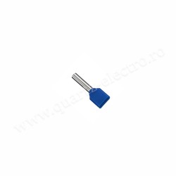 Pin Terminal Izolat Dublu Albastru Cablu 2x0.75mm 100b/Punga Pin Terminal Izolat Dublu Albastru Cablu 2x0.75mm 100b/Punga