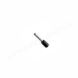 Pin Terminal Izolat Negru Cablu 1.5mm 100b/Punga Pin Terminal Izolat Negru Cablu 1.5mm 100b/Punga